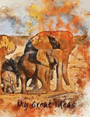 My Great Ideas: Elephants 8.5x11 by Marian Blake