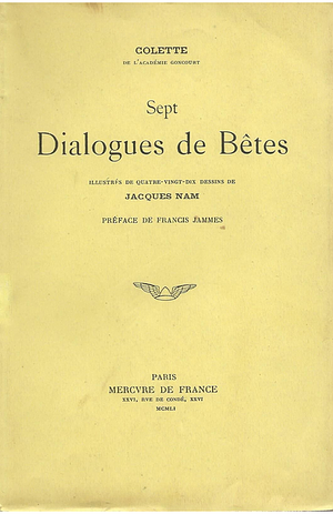 Sept dialogues de bêtes by Colette