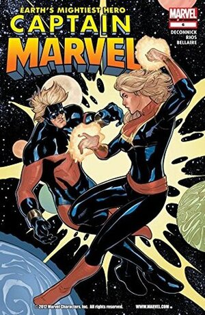 Captain Marvel (2012-2013) #6 by Emma Ríos, Alvaro Lopez, Kelly Sue DeConnick, Jordie Bellaire, Joe Caramagna, Emma Rios