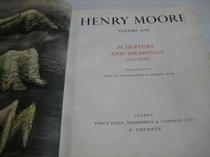 Henry Moore: Sculpture And Drawings by David Sylvester, Henry Moore