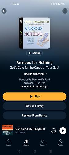 Anxious for Nothing: God's Cure for the Cares of Your Soul by John MacArthur