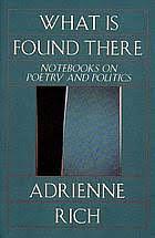 What is Found There: Notebooks on Poetry and Politics by Adrienne Rich