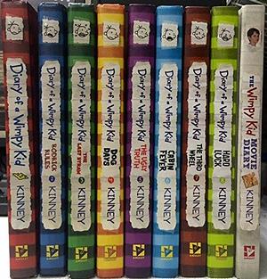 Diary of a Wimpy Kid 1-8 Complete Set by Jeff Kinney, Jeff Kinney