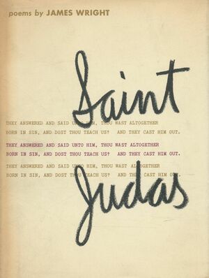 Saint Judas by James Wright