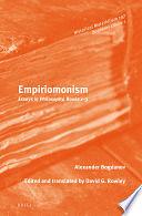 Empiriomonism: Essays in Philosophy, Books 1–3 by Alexander Bogdanov