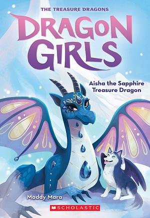 Aisha the Sapphire Treasure Dragon by Maddy Mara