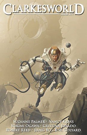 Clarkesworld Magazine #177, June 2021 by Jiang Bo, Nancy Kress, Yukimi Ogawa, Suzanne Palmer, Neil Clarke, Arley Sorg, Robert Reed, K.W. Colyard, Cristina Jurado, Carrie Sessarego