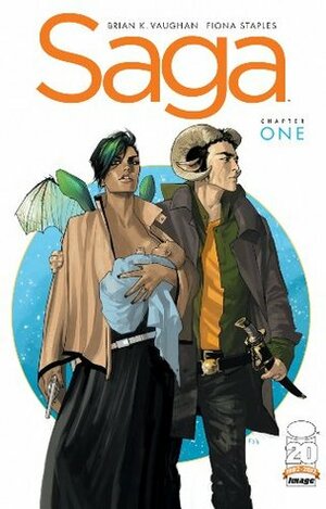 Saga #1 by Fiona Staples, Fonografiks, Eric Stephenson, Brian K. Vaughan, Fonographics