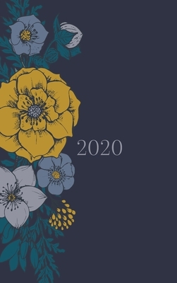 2020 Planner - Diary - Journal - Week per spread - Grey floral by Reyhana Ismail