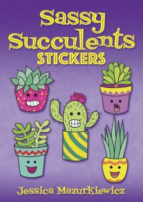 Sassy Succulents Stickers by Jessica Mazurkiewicz