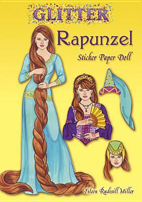 Glitter Rapunzel Sticker Paper Doll by Eileen Rudisill Miller