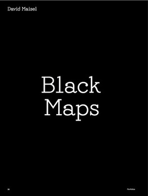 Black Maps: American Landscape and the Apocalyptic Sublime by David Maisel, Julian Cox