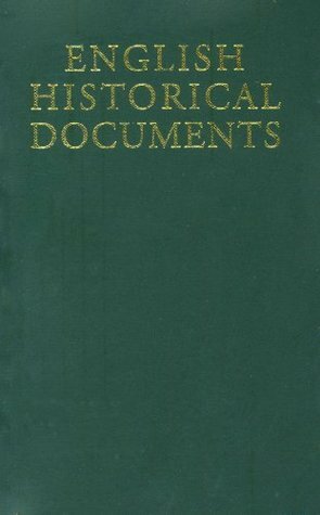 English Historical Documents, c. 500-1042 by Dorothy Whitelock