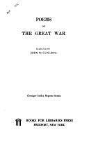 Poems of the Great War by John William Cunliffe