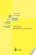 Abstract Harmonic Analysis, Volume 2 by Edwin Hewitt, Kenneth A. Ross