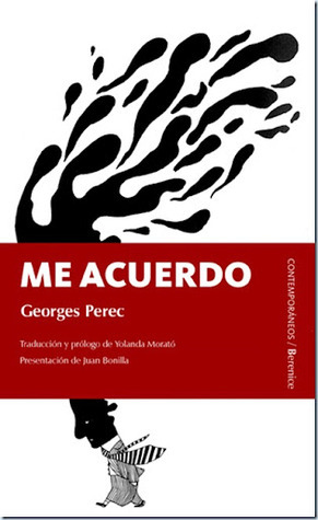 Me Acuerdo by Georges Perec