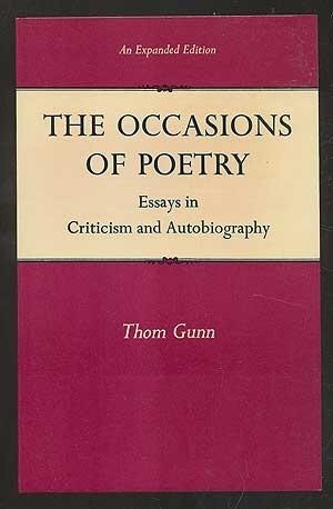Occasions of Poetry by Thom Gunn