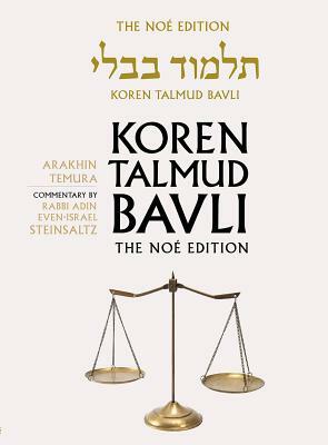 Koren Talmud Bavli Noe Edition, Vol 40: Arakhin, Temura, Hebrew/English, Large, Color by Adin Steinsaltz