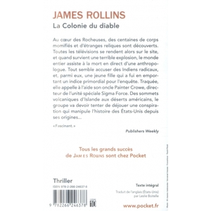 La Colonie du Diable by James Rollins