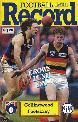 1992 Round 14 Footy Record Collingwood vs. Footscray by 