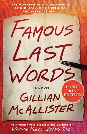 Famous Last Words by Gillian McAllister