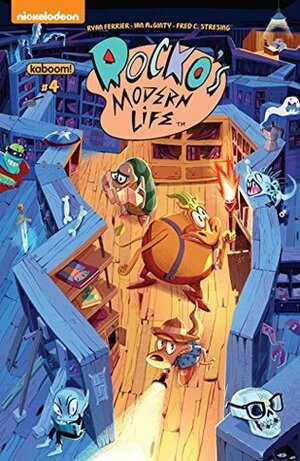 Rocko's Modern Life #4 by Fred Stresing, Ryan Ferrier, K.C. Green, Ian McGinty, Jorge Monlongo