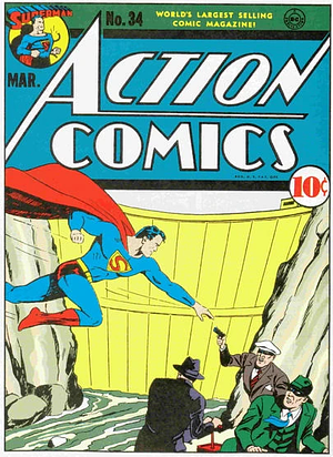 Action Comics #34 by Henry Boltinoff, Ray McGill, Jerry Siegel