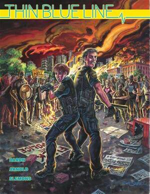 Thin Blue Line by Jeff Slemons, Mike Baron, Joseph Arnold