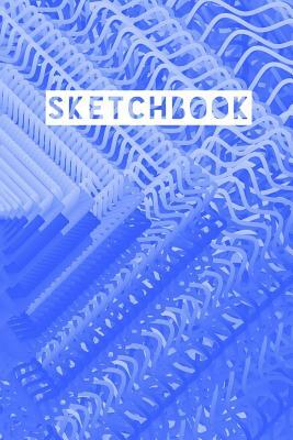 Sketchbook: Abstract Circle Rings Blue Design by Frasier Cheng-Binns
