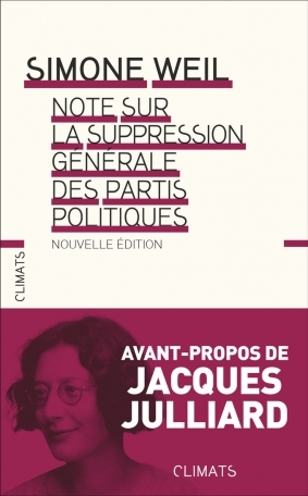 Note sur la suppression générale des partis politiques by Simone Weil