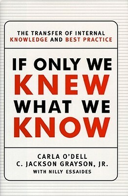 If Only We Knew What We Know: The Transfer of Internal Knowledge and Best Practice by Carla O'dell, C. Jackson Grayson