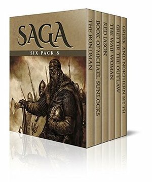 Saga Six Pack 8 - The Bondman, Book of Michael Sunlocks, Red Jason, The Waif Woman, Grettir the Outlaw, Greek and Northern Mythologies (Illustrated) by Hall Caine, Hélène A. Guerber, Sabine Baring-Gould, Robert Louis Stevenson