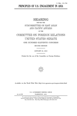 Principles of U.S. engagement in Asia by Committee on Foreign Relations (senate), United States Congress, United States Senate