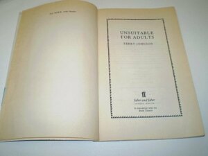 Unsuitable for Adults by Terry Johnson