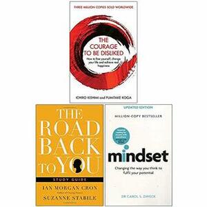 Courage To Be Disliked, The Road Back to You, Mindset 3 Books Collection Set by Suzanne Stabile, Fumitake Koga, Ichiro Kishimi, Ian Morgan Cron, Carol S. Dweck