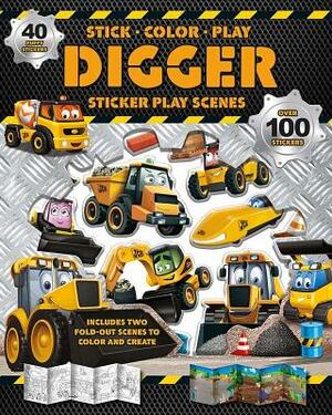 Digger Sticker: Play Scenes by Igloo Books