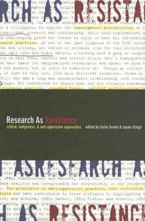 Research As Resistance: Critical, Indigenous And Anti Oppressive Approaches by Leslie Brown