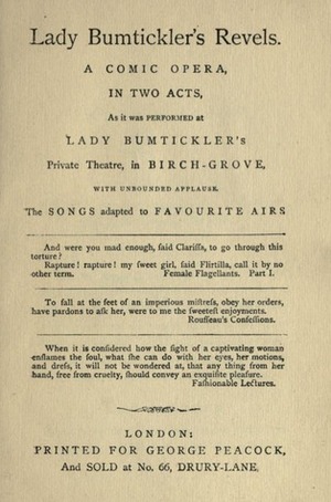 Lady Bumtickler's Revels by John Camden Hotten