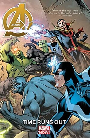 Avengers: Time Runs Out by Nick Bradshaw, Mark Farmer, Mike Perkins, Juan Vlasco, Rick Magyar, Guillermo Ortega, Mike Mayhew, Dustin Weaver, Cory Petit, Kev Walker, Paco Medina, Szymon Kudranski, Scott Hanna, Frank Martin, Alan Davis, David Curiel, Valerio Schiti, Jonathan Hickman, Dono Sánchez Almara, Brad Anderson, Stefano Caselli, Mike Deodato Jr., Joe Caramagna, Mark Morales, Dalibor Talajić, Jim Cheung