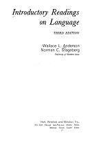 Introductory Readings on Language by Wallace Ludwig Anderson, Norman C. Stageberg