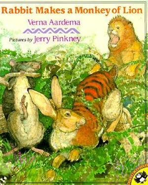 Rabbit Makes a Monkey of Lion by Verna Aardema, Jerry Pinkney