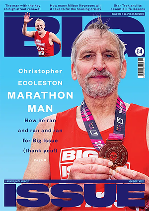 Christopher Eccleston's Marathon Feat by The Big Issue