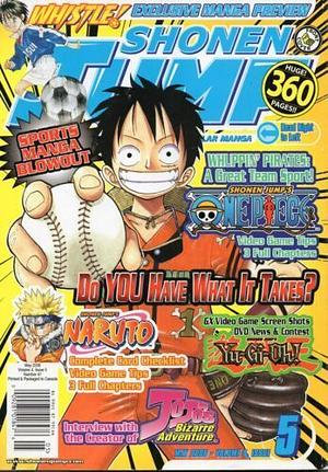 Shonen Jump May 2006, Vol. 4, Issue 5 by Daisuke Higuchi, Eiichiro Oda, Kazuki Takahashi, Hiroyuki Takei, Yumi Hotta, Masashi Kishimoto, Takeshi Obata, Yoshihiro Togashi