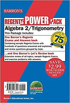 Algebra 2/Trigonometry Power Pack by Bruce C. Waldner, Meg Clemens