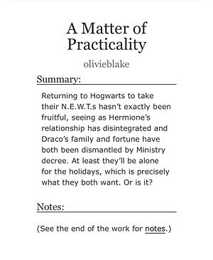 A Matter of Practicality by Olivie Blake