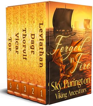 Viking Ancestors: Forged In Fire (books 1-5): A Time Travel Fantasy Romance Boxed Set by Sky Purington