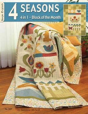 4 Seasons: 4 in 1 - Block of the Month by Suzanne McNeill