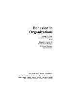 Behavior in Organizations by Lyman W. Porter, J. Richard Hackman, Edward E. Lawler