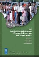 An Employment-targeted Economic Program for South Africa by Robert Pollin