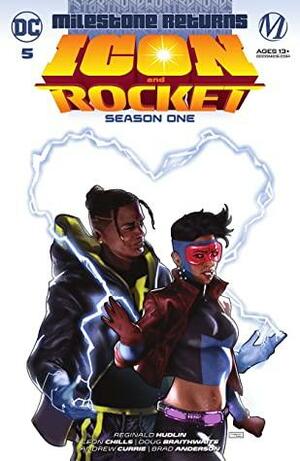 Icon & Rocket (2021-) #5: Season One by Hudlin Entertainment inc., Taurin Clarke, Leon Chills, Doug Braithwaite, Andrew Currie